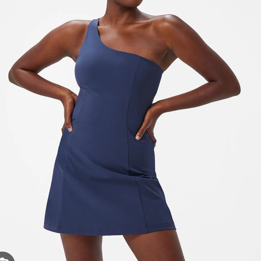 Outdoor Voices one shoulder exercise dress